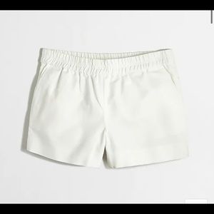 J Crew Boardwalk Pull On Shorts 3’’ size 2 white